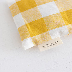Eye Pillow - Canary Gingham Limited Edition by Stem | City Hall