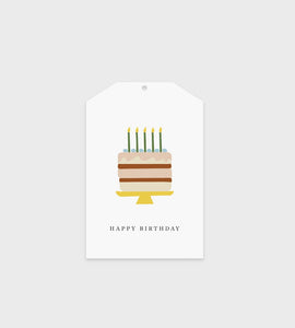 Gift Tag Birthday Cake by Father Rabbit Stationery | City Hall