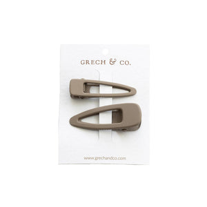 Matte Hair Clips - Stone by Grech & Co | City Hall