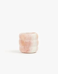 Soapstone Pink Roll Vessel by Asili | City Hall