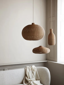 Braided Lampshade - Belly - Natural