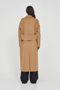 Pearson Double Faced Wool Coat - Camel