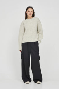 Gabe Knit Jumper - Grey Marle