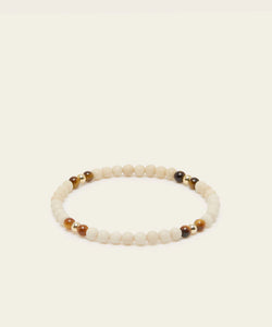 Kindred Peace Bracelet with Fossil Coral & Tiger's Eye