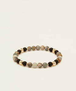 Mr Minty Bracelet with Picasso Jasper &  Onyx