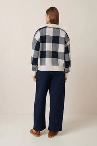 Otti Jumper | Navy Check
