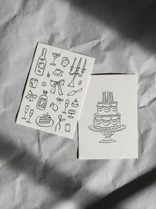 Postcard - cake