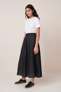 Rotation Skirt | Black Ecru