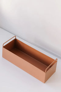 Metal Planter Box - Terracotta