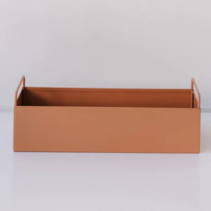 Metal Planter Box - Terracotta