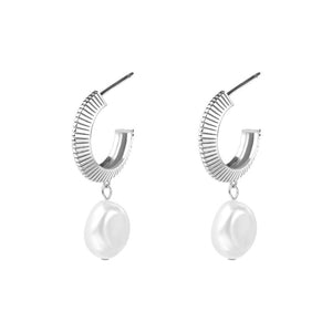 Aada Pearl Earrings - Silver by Silver Linings Collective | City Hall
