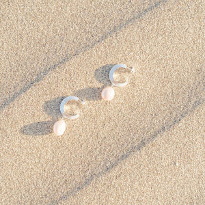 Aada Pearl Earrings - Silver by Silver Linings Collective | City Hall