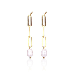 Amato Pearl Earrings - Gold by Silver Linings Collective | City Hall