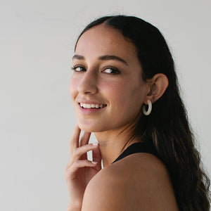 Baby Bold Hoops - Pearly by Sophie | City Hall