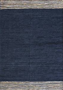 Bogota (Leather Hemp) Floor Mat - Black/Natural 60 x 100cm by Furtex | City Hall