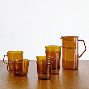 Cast Amber Beer Glass - 430ml by Kinto | City Hall