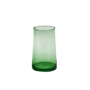 Cone Shaped Glass Green - L by Moroccan Glassware | City Hall