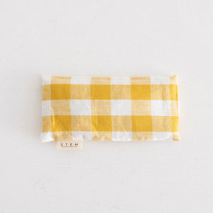 Eye Pillow - Canary Gingham Limited Edition by Stem | City Hall