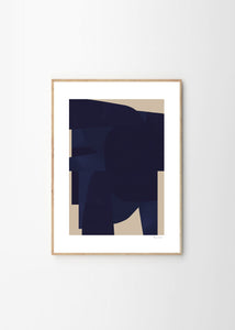 Framed Berit Mogensen Lopez, Blue by The Poster Club | City Hall
