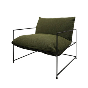 Lauro Club Chair Large- Boucle Green by Hawthorne | City Hall