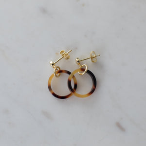 Little Tort Hoops Dark - Gold by Sophie | City Hall