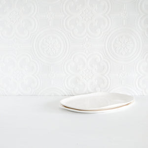 Oval Platter - White by Table | City Hall